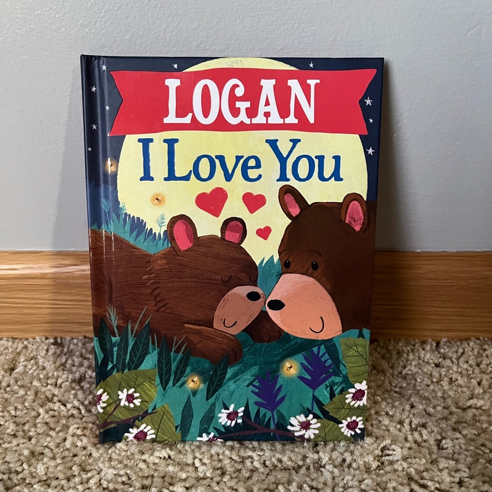 Logan I Love You Hardcover Bedtime Storybook Personalized New